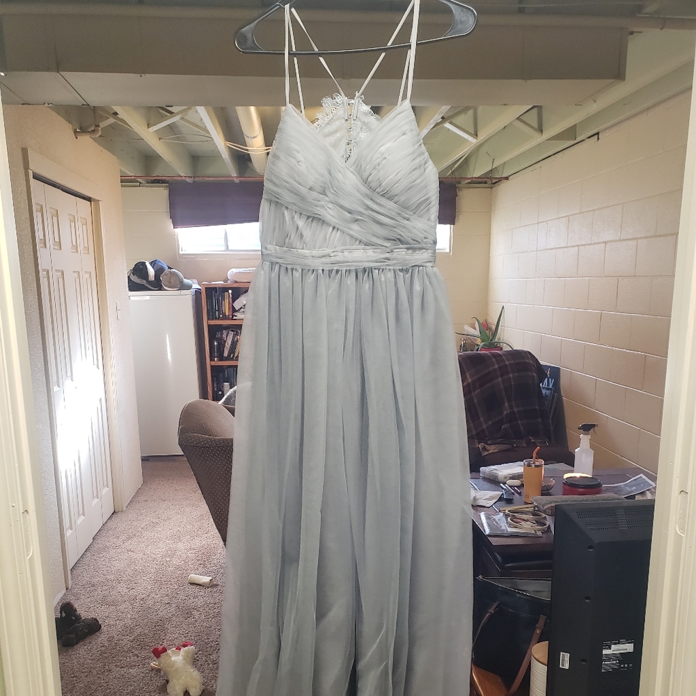 RenzRags grey bridesmaids dress size 4 / 6
